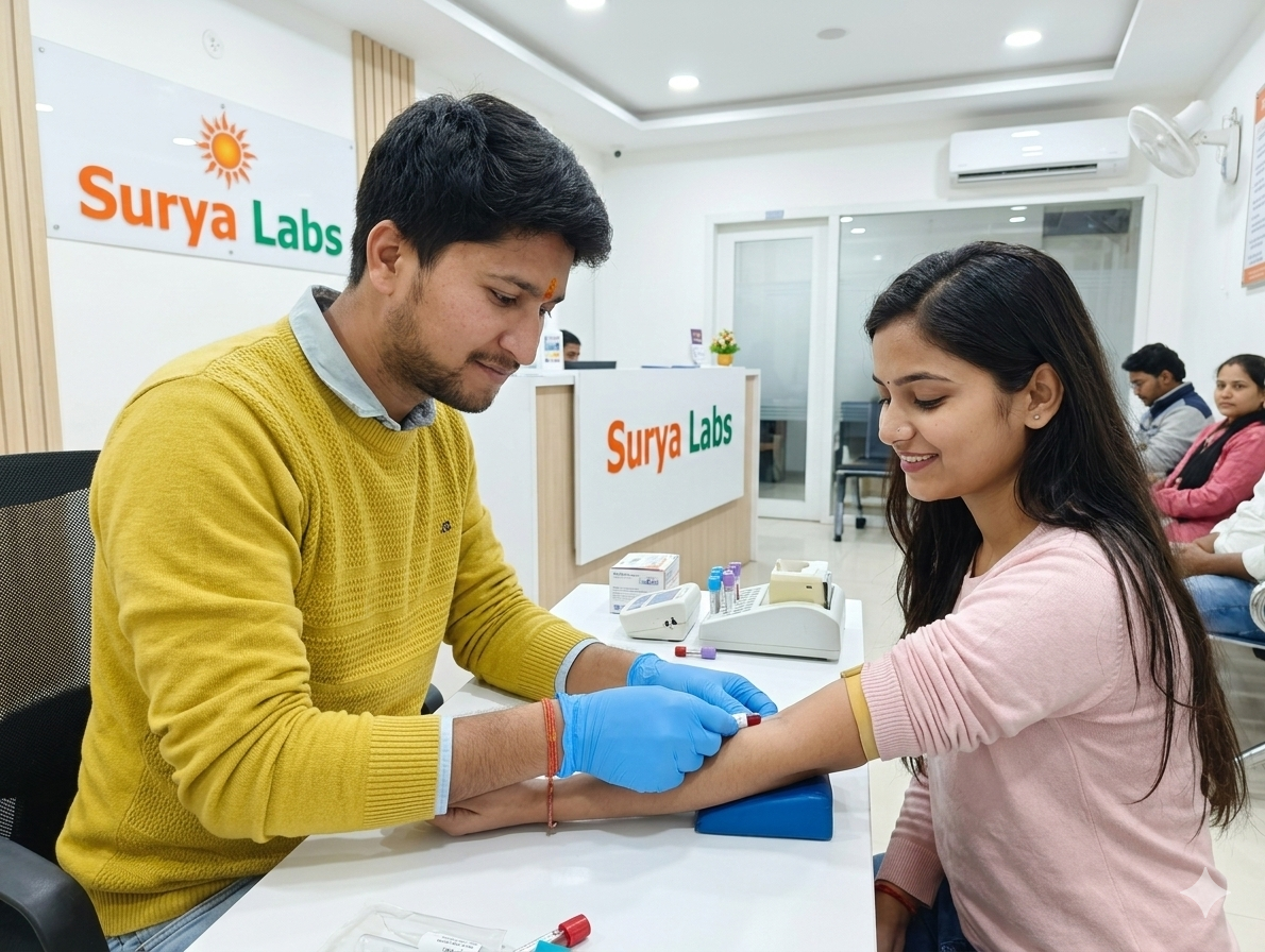 Sample collection at Surya Labs
